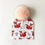 Luxury Cartoon Print Cotton Beanie Hat for Kids