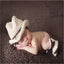 Ensemble de bonnet et pyjama en tricot fait main pour nouveau-nés