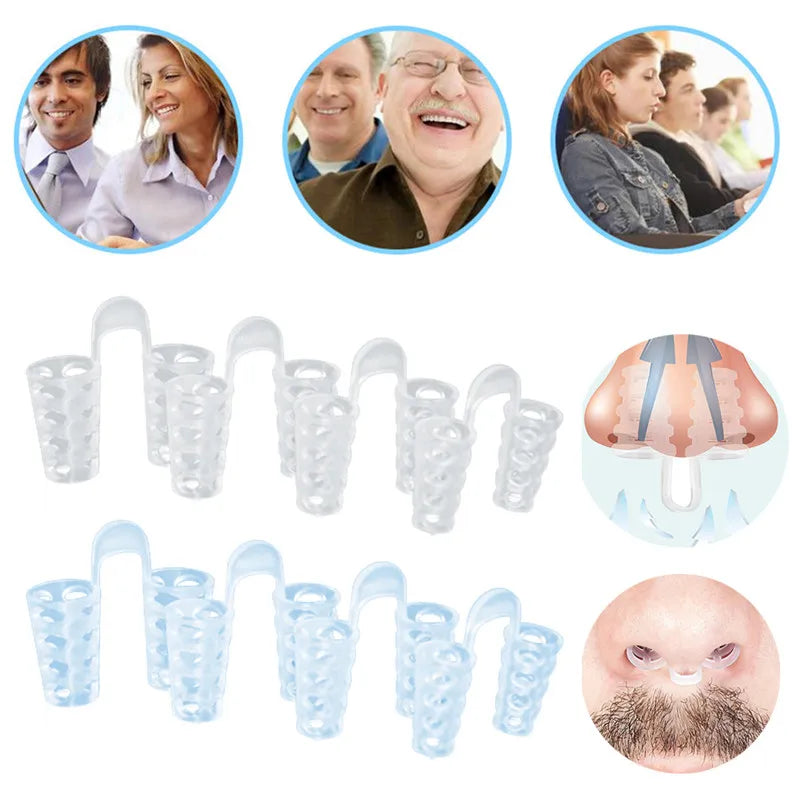Anti Snore Apnea Nose Clip Anti-Snoring Breathe Aid Stop Snore Device Sleeping Aid Equipment Stop Snoring - Korvel