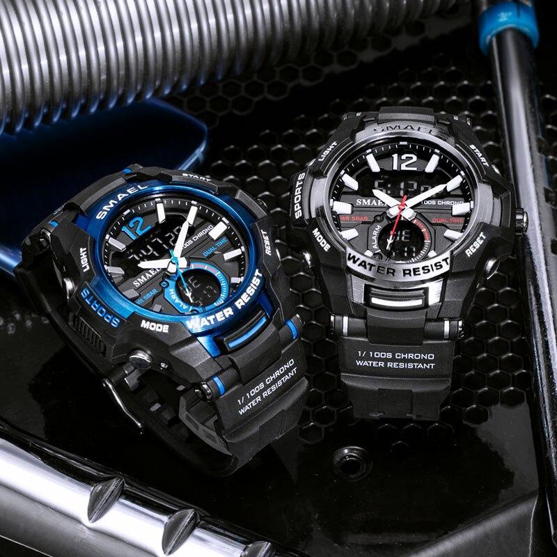 Reloj Deportivo de Lujo Moderno para Hombres - Impermeable con Doble Pantalla
