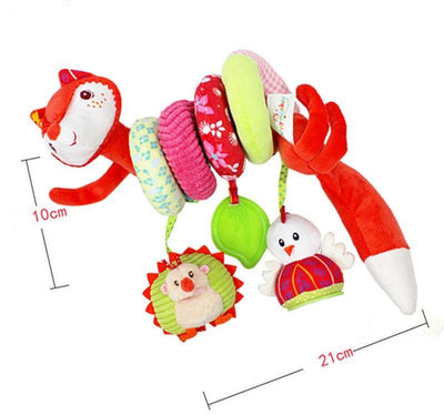 Colorful Animal Rattle Stroller Toy for Infants