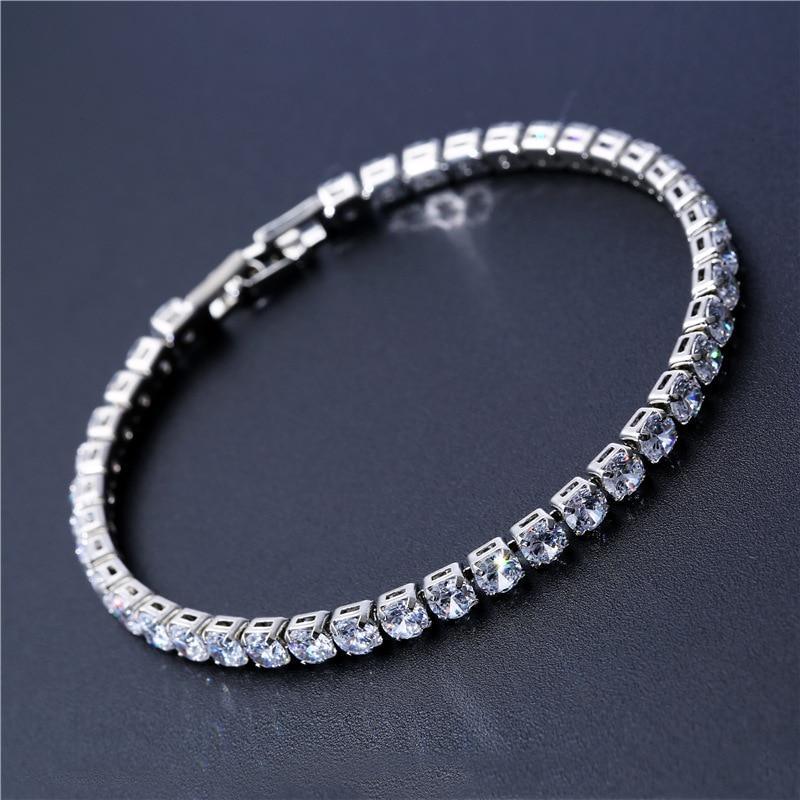 Elegant Cubic Zirconia Tennis Bracelet for Men and Women