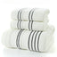 3Pieces Set Grey Cotton Towel Set for Men toalla 2pc Face Washcloth Hand Towel 1pc Bath Towel Camping Shower Towels Bathroom - Korvel