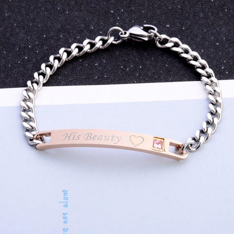 Elegant Rose Gold Bracelet with Crystal Heart Charm