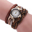 Montre Bracelet en Rhinestones pour Femmes en Quartz Doré Élégant