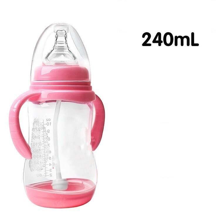 Botella para Bebés Anti-Cólicos Libre de BPA con Popote