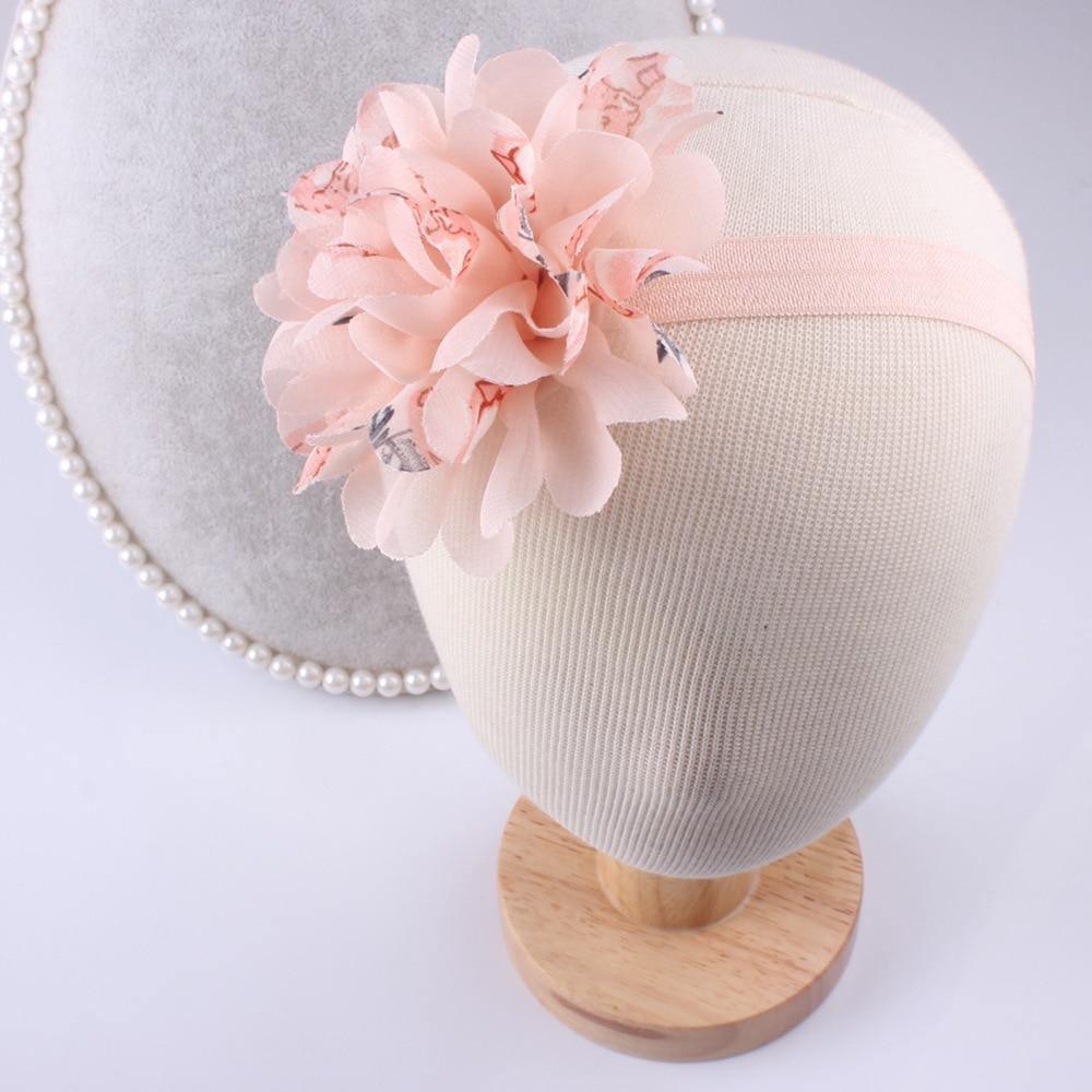 Chiffon Flower Headband Bow Set for Baby Girls