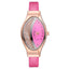 Montre de luxe élégante pour femmes avec bracelet en cuir