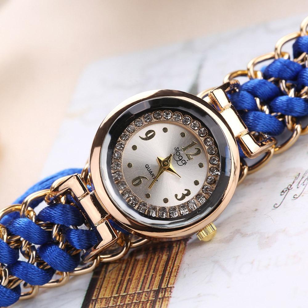 Montre Bracelet Ajustable Fait Main pour Femmes