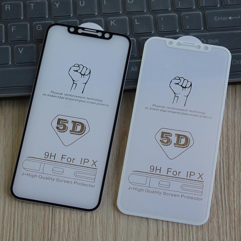Protector de Pantalla de Vidrio Templado 5D Premium para iPhone