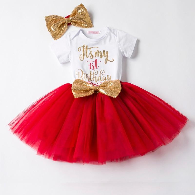 Fluffy Pink Tutu Dress for Baby's First Birthday