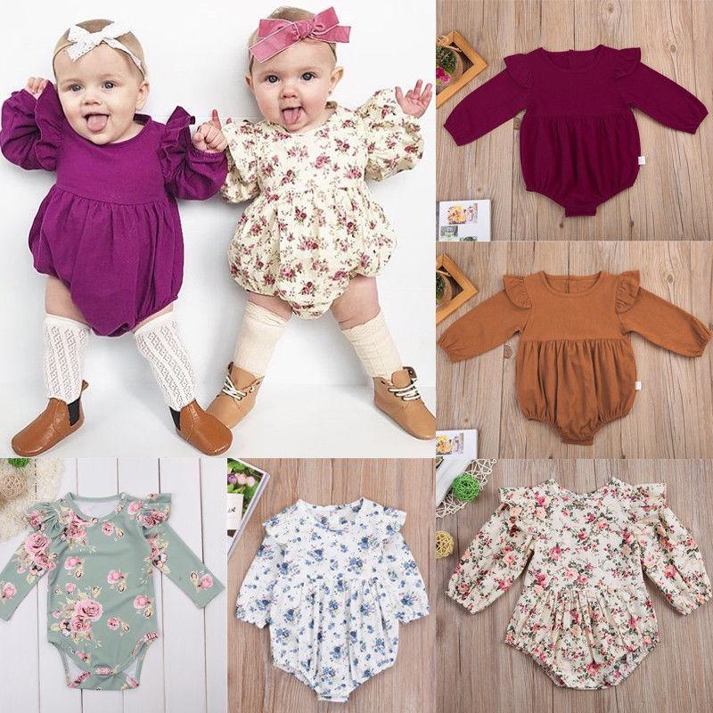 Ensemble Combinaison à Manches Longues en Papillon pour Filles Tout-Petits
