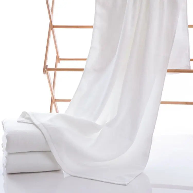 Large Hotel White Cotton Bath Towel for Adults SPA Sauna Beauty Salon Towels Bedspread Bathroom Beach Towel 6 sizes - Korvel