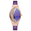 Montre de luxe élégante pour femmes avec bracelet en cuir