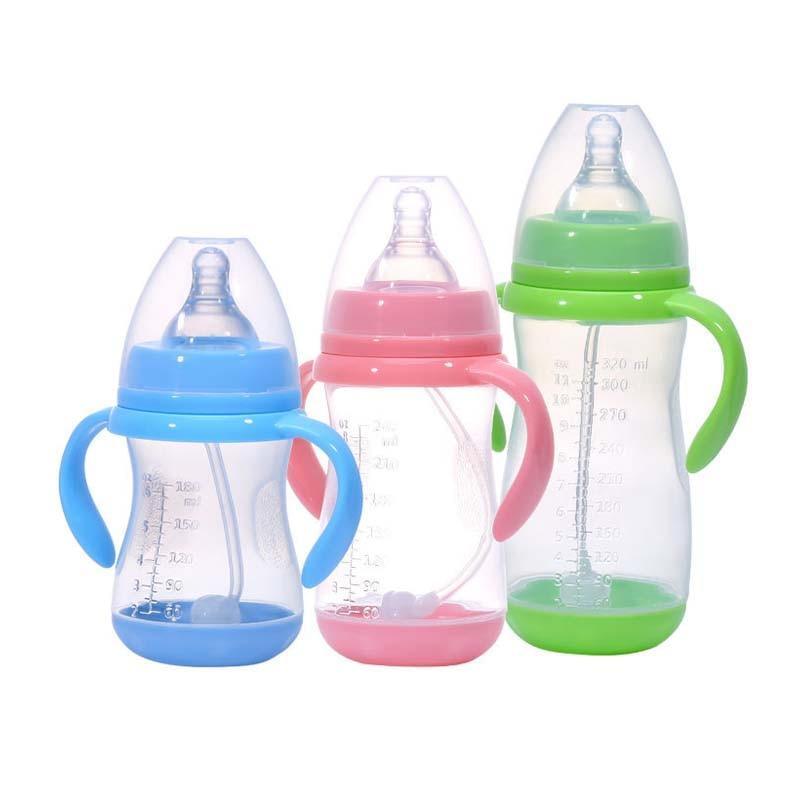 Botella para Bebés Anti-Cólicos Libre de BPA con Popote