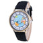 Montre à Quartz Casual Femme avec Design de Carte du Monde