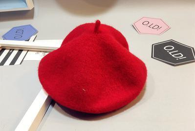 Pure Wool Baby Beret Hat in Modern Retro Design