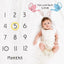 Adorable Cartoon-Themed Baby Milestone Blanket and Play Mat - Korvel
