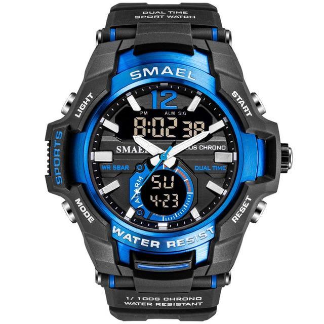 Reloj Deportivo de Lujo Moderno para Hombres - Impermeable con Doble Pantalla