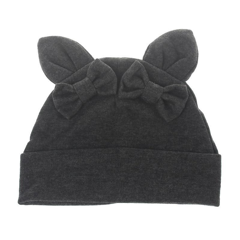 Sombrero de Conejito para Niña - Gorra de Algodón con Lazo
