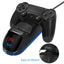 OIVO Fast PS4 Controller Charging Dock Station Dual Charger Stand with Status Display Screen for Play Station 4/PS4 Slim/PS4 Pro - Korvel