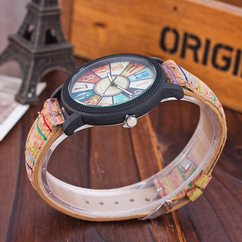 Montre à Quartz en Cuir Vintage pour Femmes