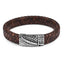 Handmade Luxury Modern Leather Braided Bracelet for Men