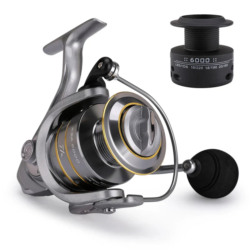 Premium 14+1 BB Double Spool Fishing Reel - High Speed