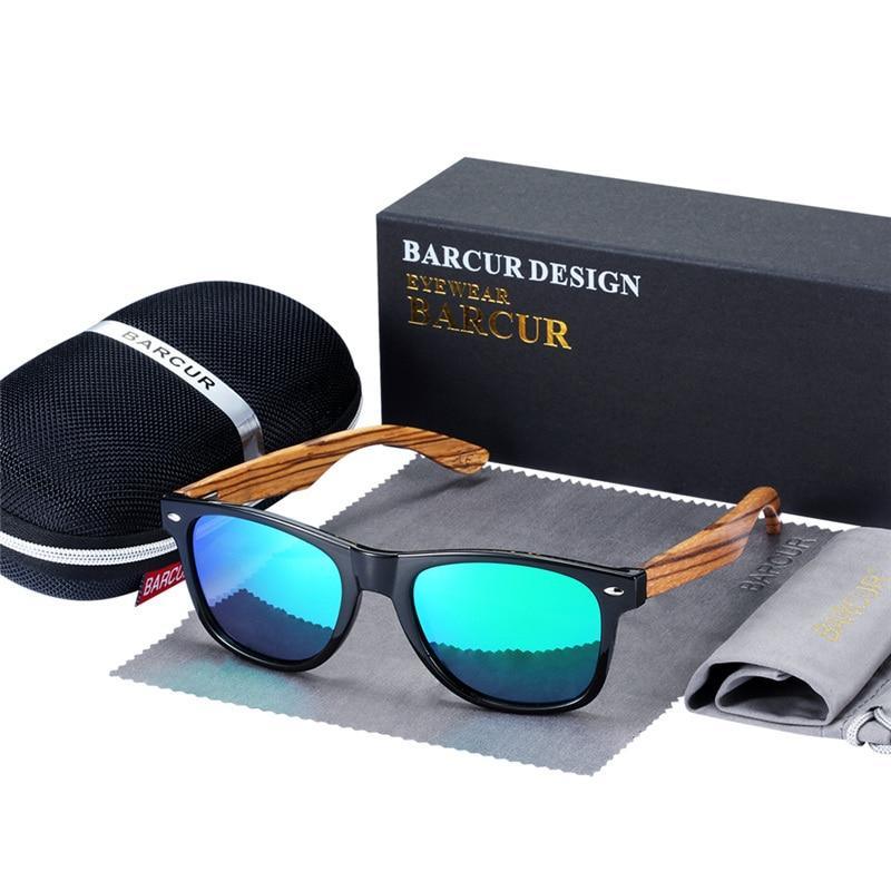 Gafas de sol de bambú polarizadas hechas a mano de lujo
