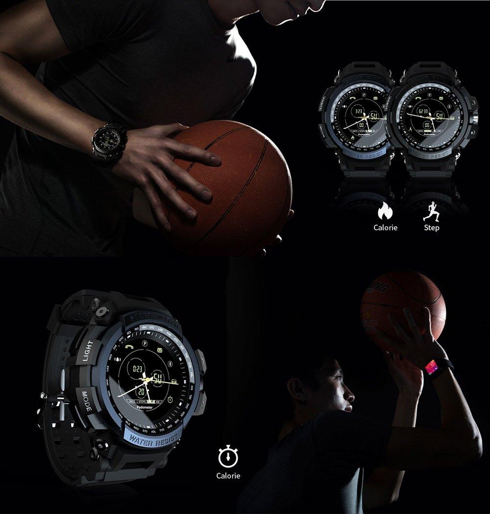 Montre intelligente sportive moderne - Étanchéité 5ATM et connectivité Bluetooth
