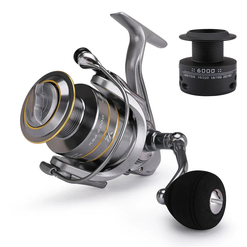 Premium 14+1 BB Double Spool Fishing Reel - High Speed