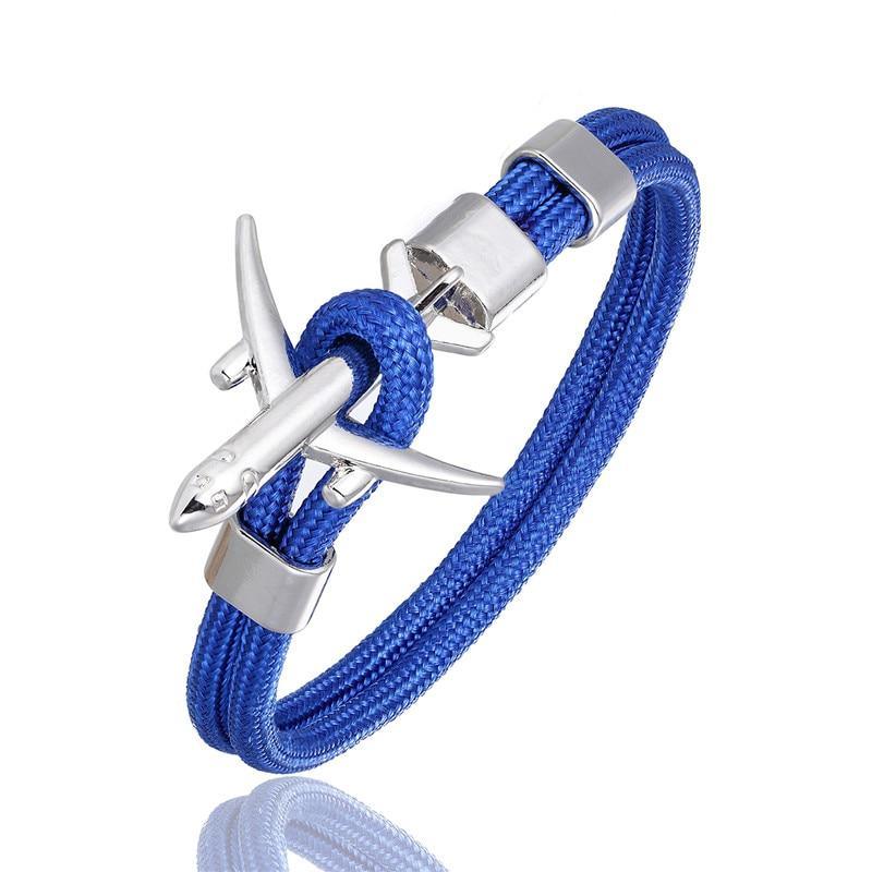 Bracelet Avion de Luxe pour Hommes et Femmes - Design Paracorde avec Charme