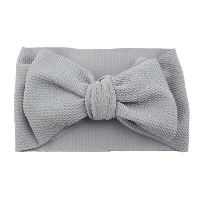 Stylish Big Bow Hair Accessories for Toddler Girls - Stretchy Turban Headbands - Korvel
