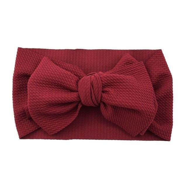 Stylish Big Bow Hair Accessories for Toddler Girls - Stretchy Turban Headbands - Korvel