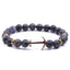 Bracelet en Pierre Naturelle au Design Ancre Élégant pour Hommes et Femmes