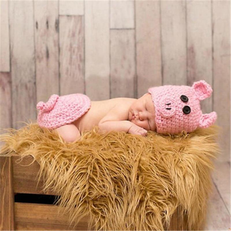 Ensemble de bonnet et pyjama en tricot fait main pour nouveau-nés