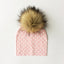 Chapeau de bébé moderne de luxe avec pompon pour l'automne et l'hiver