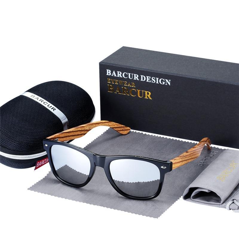 Gafas de sol de bambú polarizadas hechas a mano de lujo