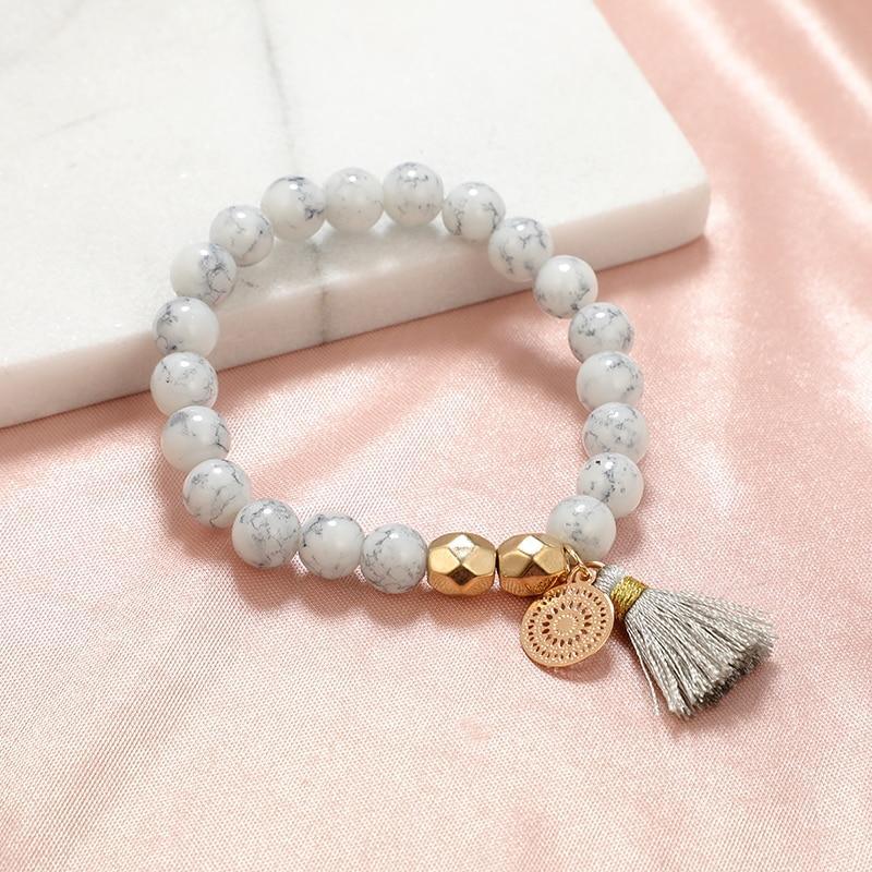 Handmade Bohemian Heart Beads Layered Bracelet Set for Women