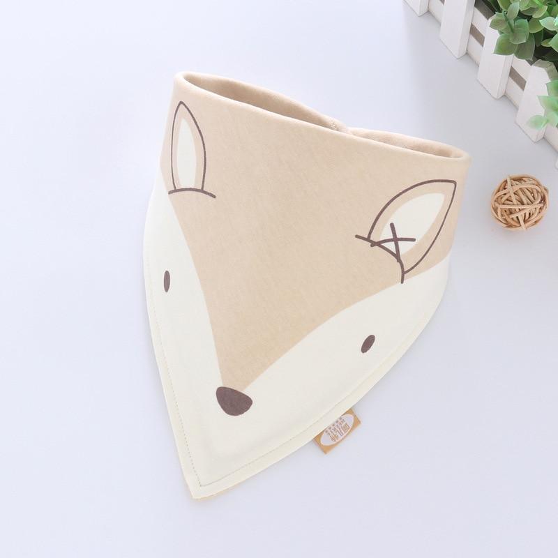 Adjustable Cotton Cartoon Bandana Bibs for Babies