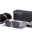 Lunettes de soleil rondes en bambou de luxe avec protection UV400