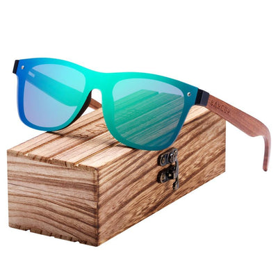 Luxury Polarized Wood Sunglasses with UV400 Protection