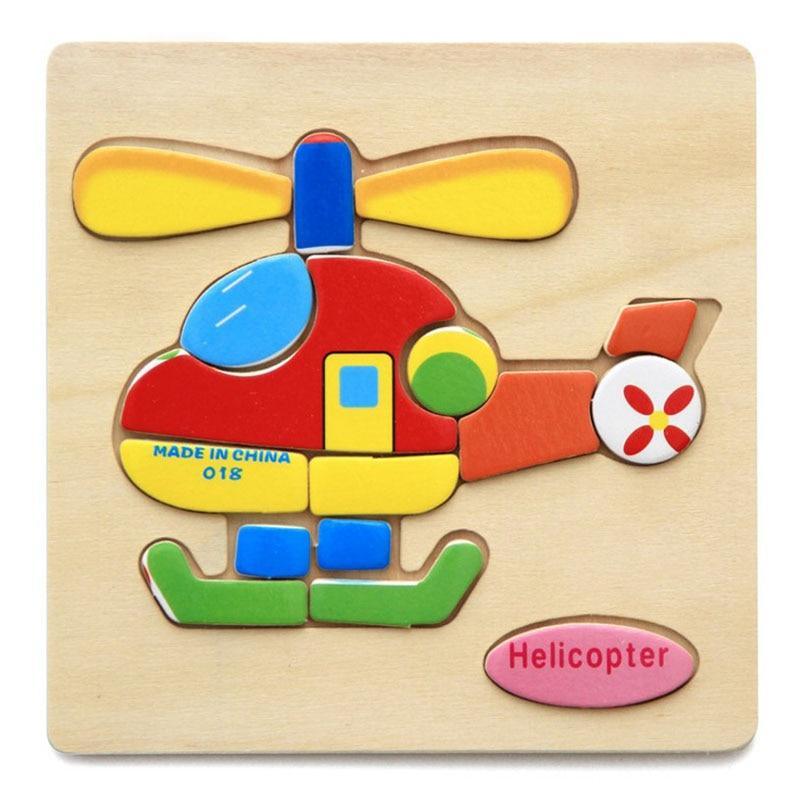 Rompecabezas Educativos 3D de Madera Stevvex para Niños