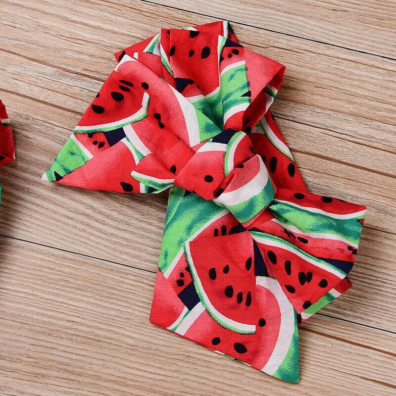 Conjunto de Bodysuit de Sandía para Bebé Niña de 2 Piezas