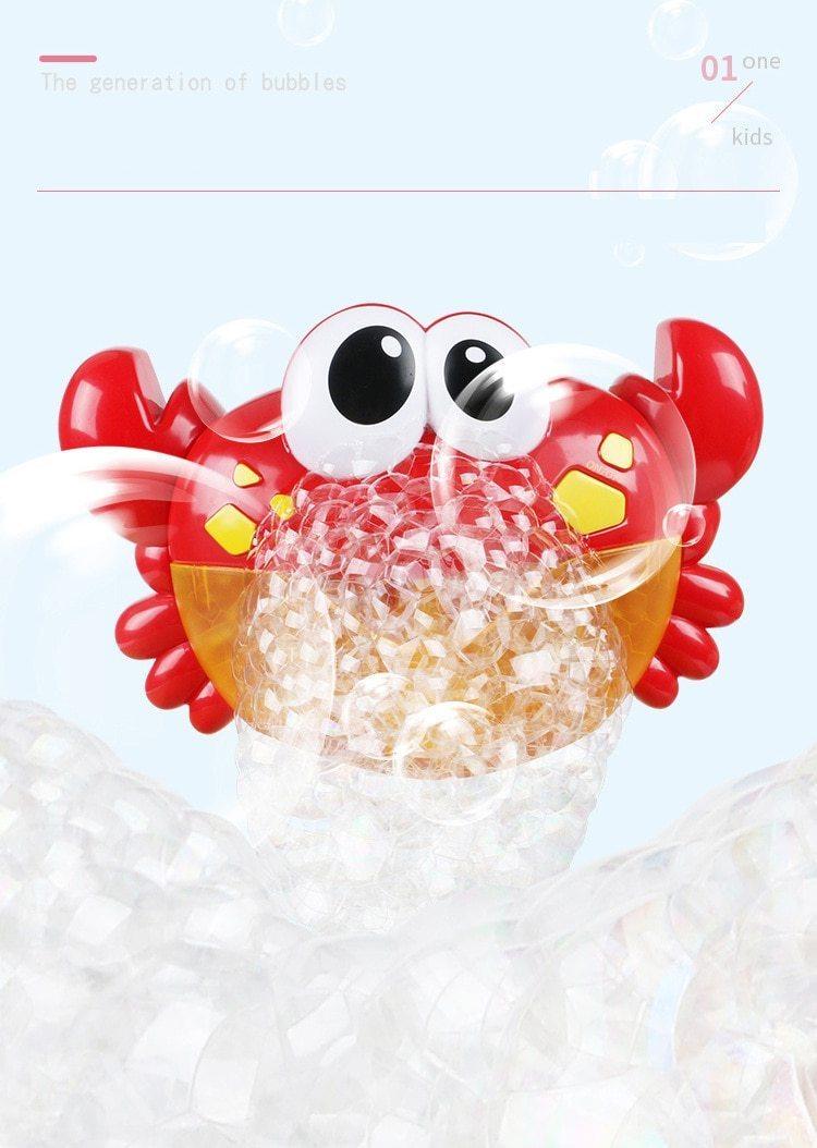 Juguete de Baño Interactivo de Cangrejo Burbujeante para Bebés con Música