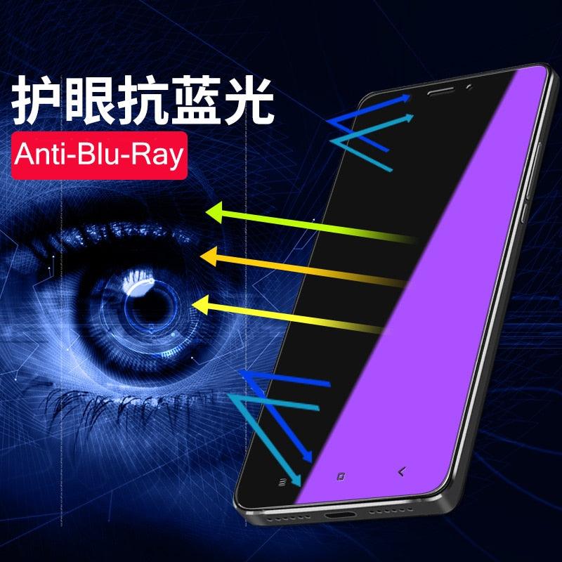 Protector de Pantalla de Vidrio Templado Anti Luz Azul en Paquete de 2 para iPhone