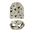 Modern Cartoon Sheep Cotton Hat & Scarf Set for Kids