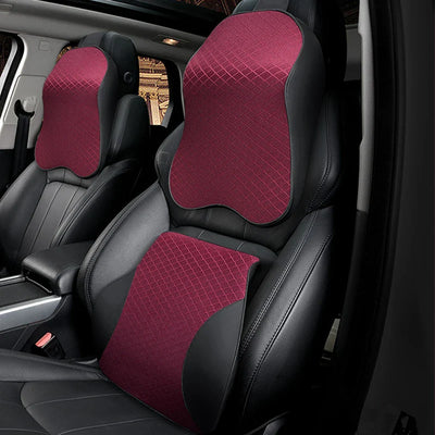Memory Foam Car Seat Headrest Pillow for Neck and Back Support