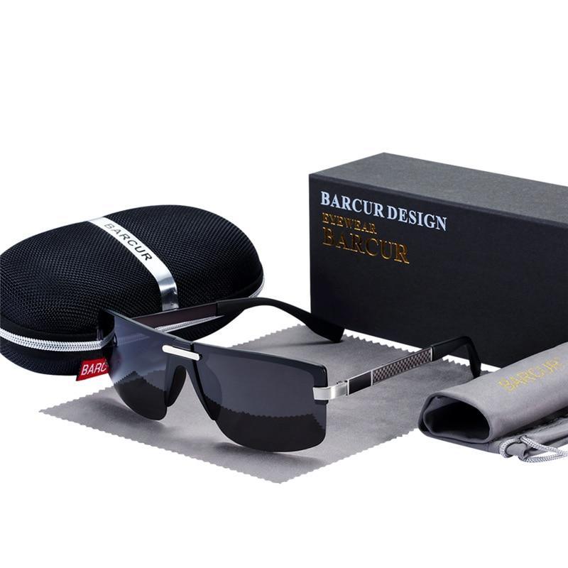 Luxury Rimless Polarized Sunglasses with UV400 Protection