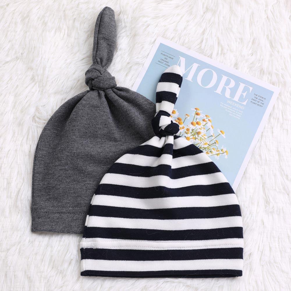 Adorable 2-Piece Baby Cap Set - 100% Cotton for All Seasons - Korvel
